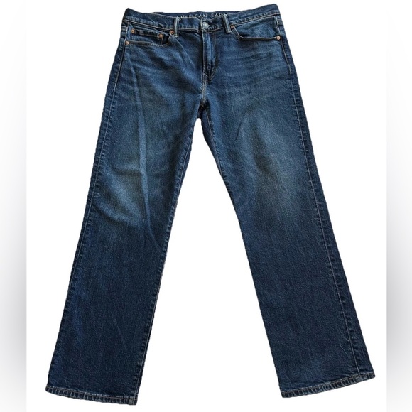 American Eagle Outfitters Other - American Eagle Relaxed Distressed Straight Leg Men’s Jeans 32x30-Whiskered Faded